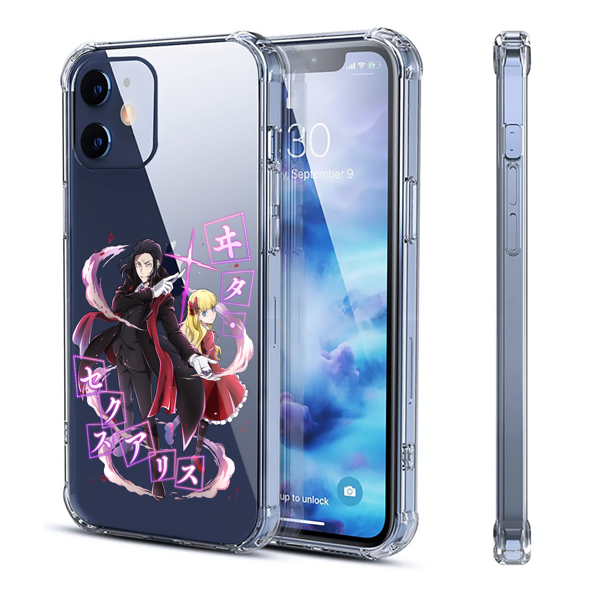 （画像用） 文豪ストレイドッグス Bungo Stray Dogs 【iPhone 12シリーズ対応】透明スマホケース（クリアソフトケース）